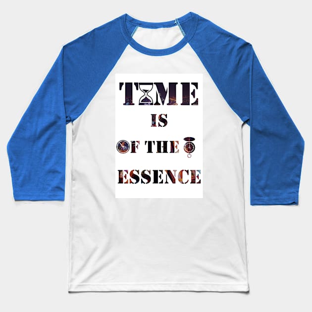 Time Is Of The Essence Baseball T-Shirt by Findley's Art